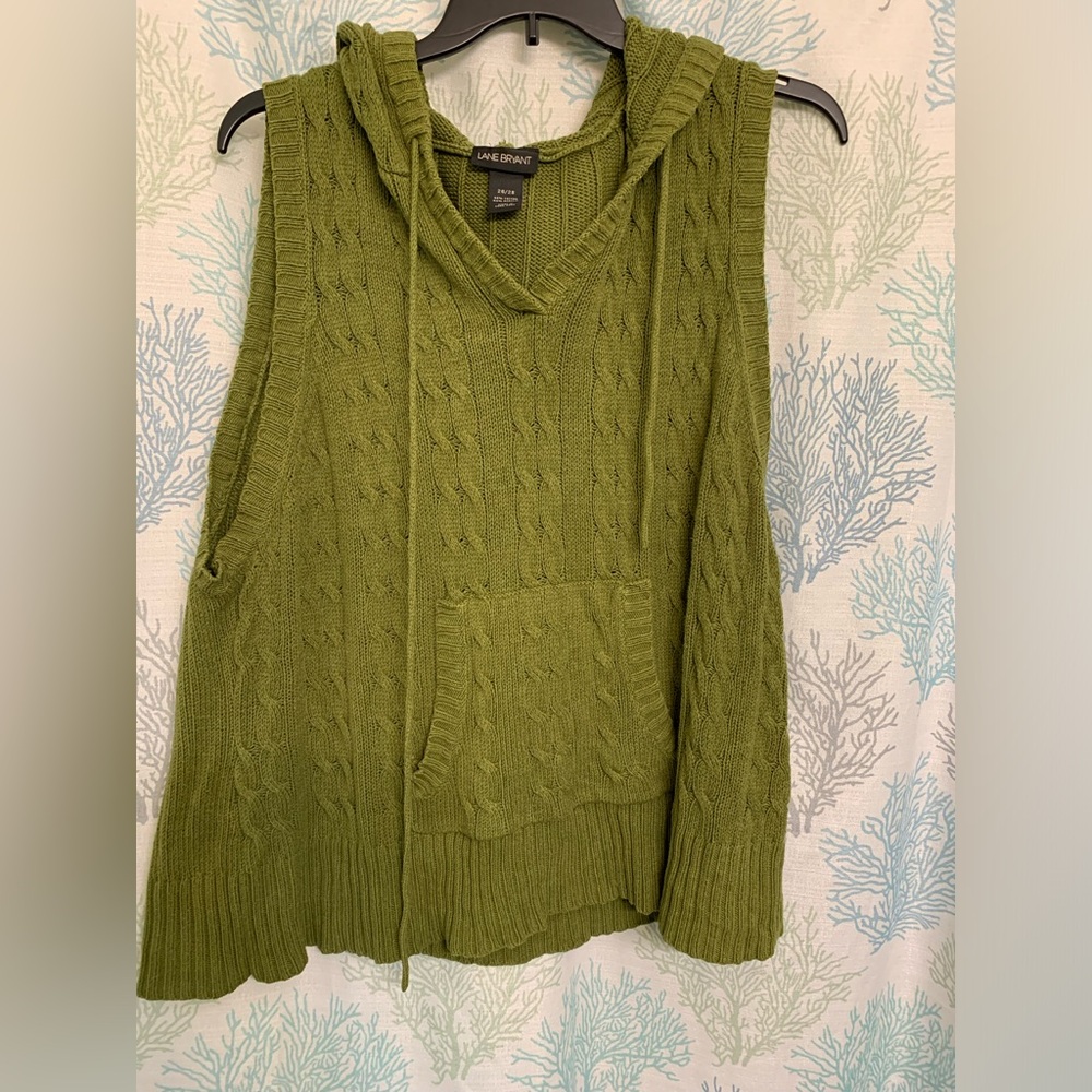 Cable knit sweater vest
